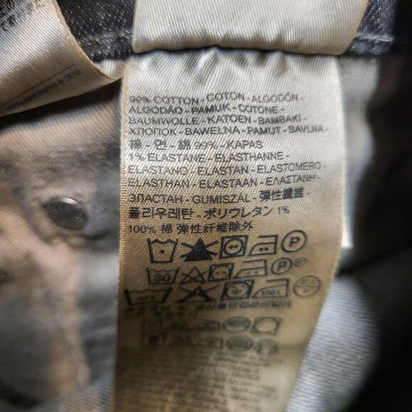 Levis 559 Jeans Mens 35x31 Black Straight Leg Denim Comfort Stretch Mid Rise - Picture 4 of 10